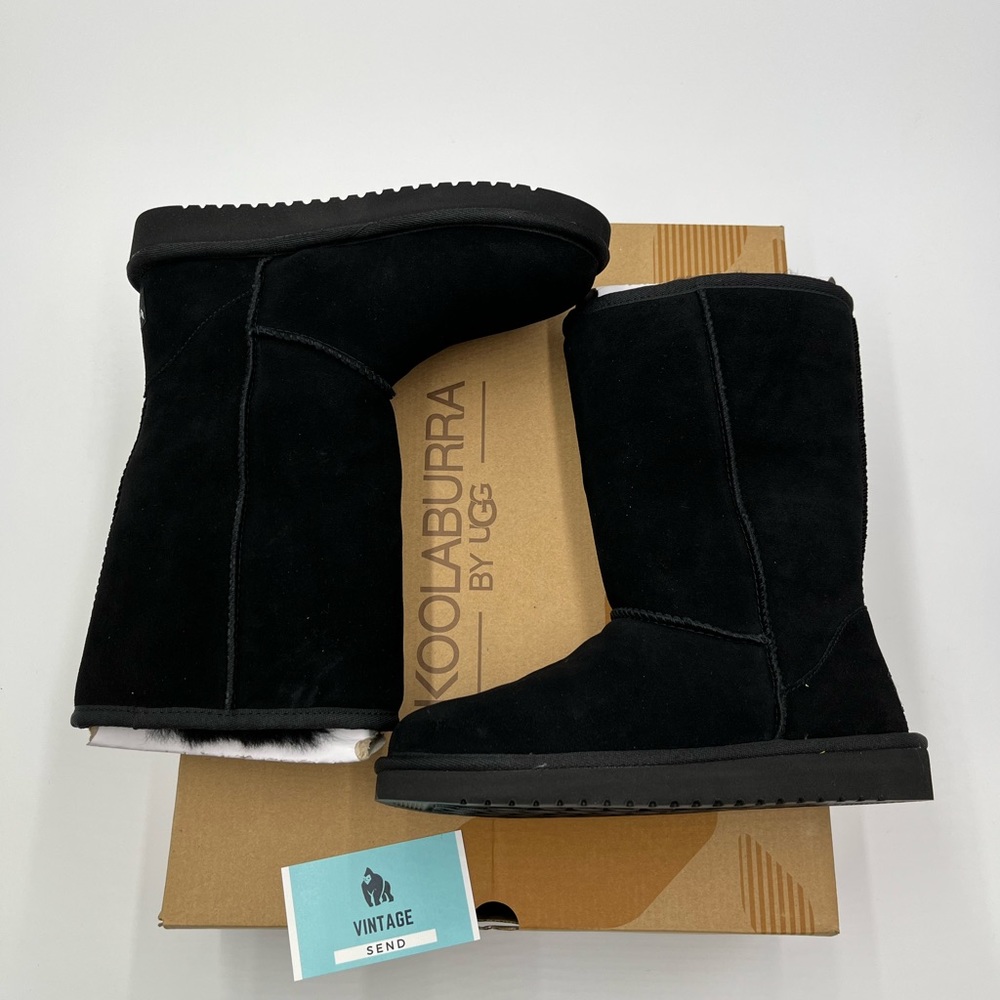 Women's Koolaburra By UGG Koola Tall Fur Winter Boots Black Size 5 Wide 1017089